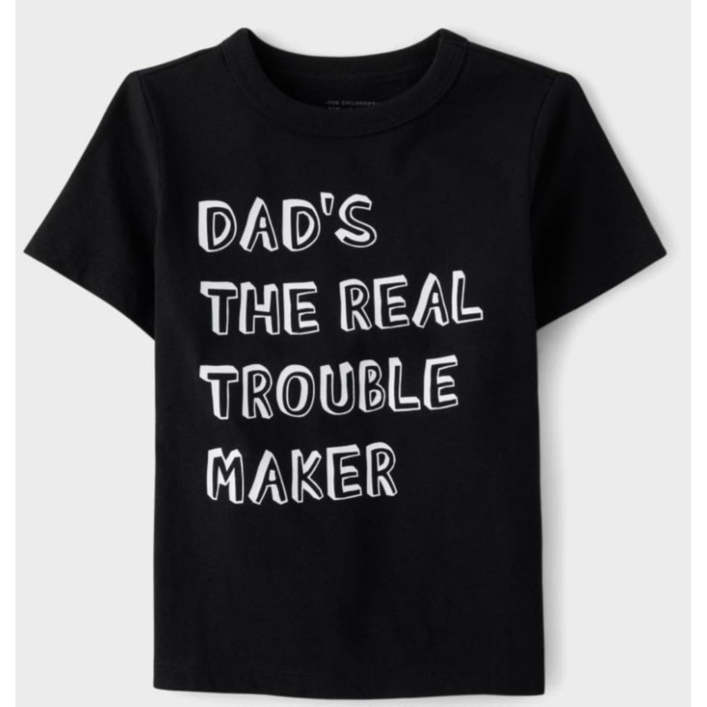 New Children's Place Boys Tshirt Dad Trouble Maker‎ 3T